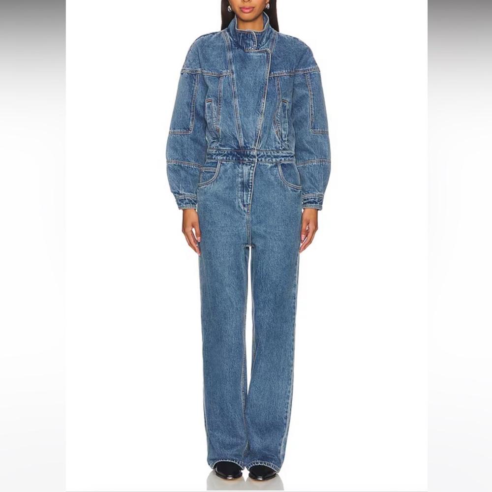 Eugene Jumpsuit in Light Wash Blue